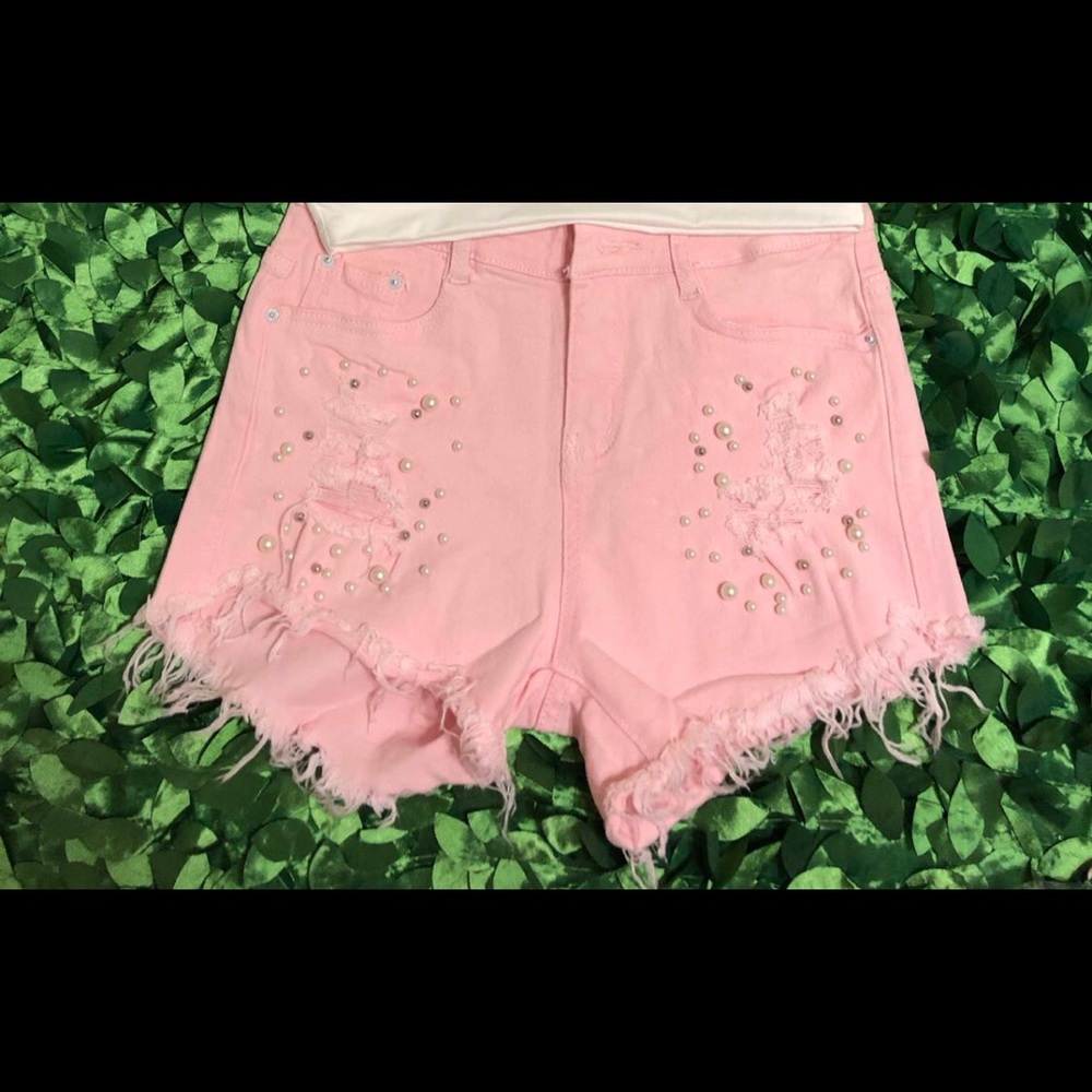 Jean short Pink